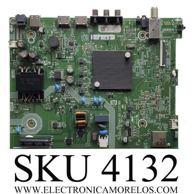 MAIN FUENTE (COMBO) PARA TV HISENSE·VIDDA U4.0 FHD / NUMERO DE PARTE 330766 / RSAG7.820.12371/ROH / 330777 / 40A35EUV / PANEL'S JHD396X1F01-TXL1\S0\GM\MCKD3A\R\MP / JHD396X1F01-TXL1\S0\GM\ROH / DISPLAY V400HJ9-PE1 REV.C4 / MODELO 40A4GV 40A35EUV